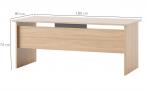 Proste biurko Omega 08 180x80 cm