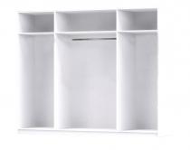 Garderoba Glossy 01 z trzema półkami i drążkiem 210x59x210