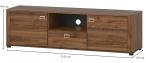 Szafka RTV 150x44x42 Rondo 25 orzech