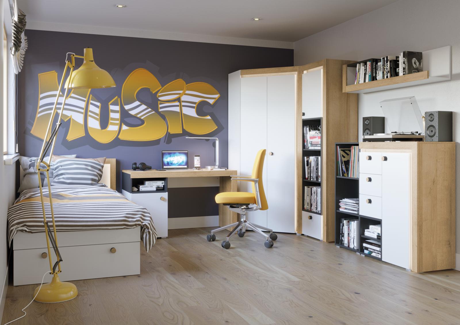 Komoda do pokoju młodzieżowego Riva 04 - aranżacja