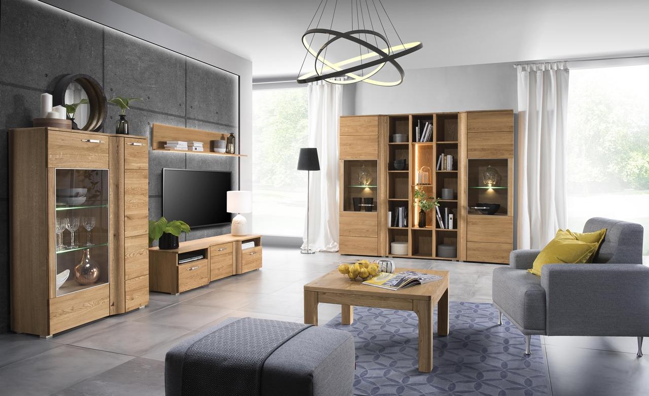 dębowy stolik kawowy