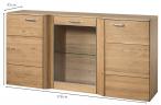 Komoda 178x93 Locarno 46 dąb złoty