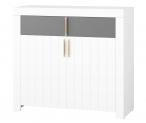 Komoda do pokoju młodzieżowego 106x43x99 Picolo 05 biała
