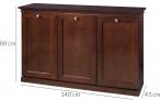 Elegancka komoda z olchy Grenada 46 140x43x88