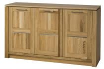 Naturalna komoda z 9 półkami Oslo 46 150x43x87 dąb złoty