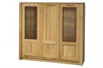 Barek Oslo 48 150x43x138 witryna z litego drewna Dąb złocisty