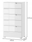 Komoda z szufladami 65 cm Selene 3 dąb sonoma