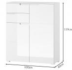 Komoda do przedpokoju 100cm Selene 7 dąb sonoma