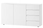 Praktyczna komoda 150x38x83 Lucca 02 biała