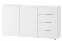 Praktyczna komoda 150x38x83 Lucca 02 biała