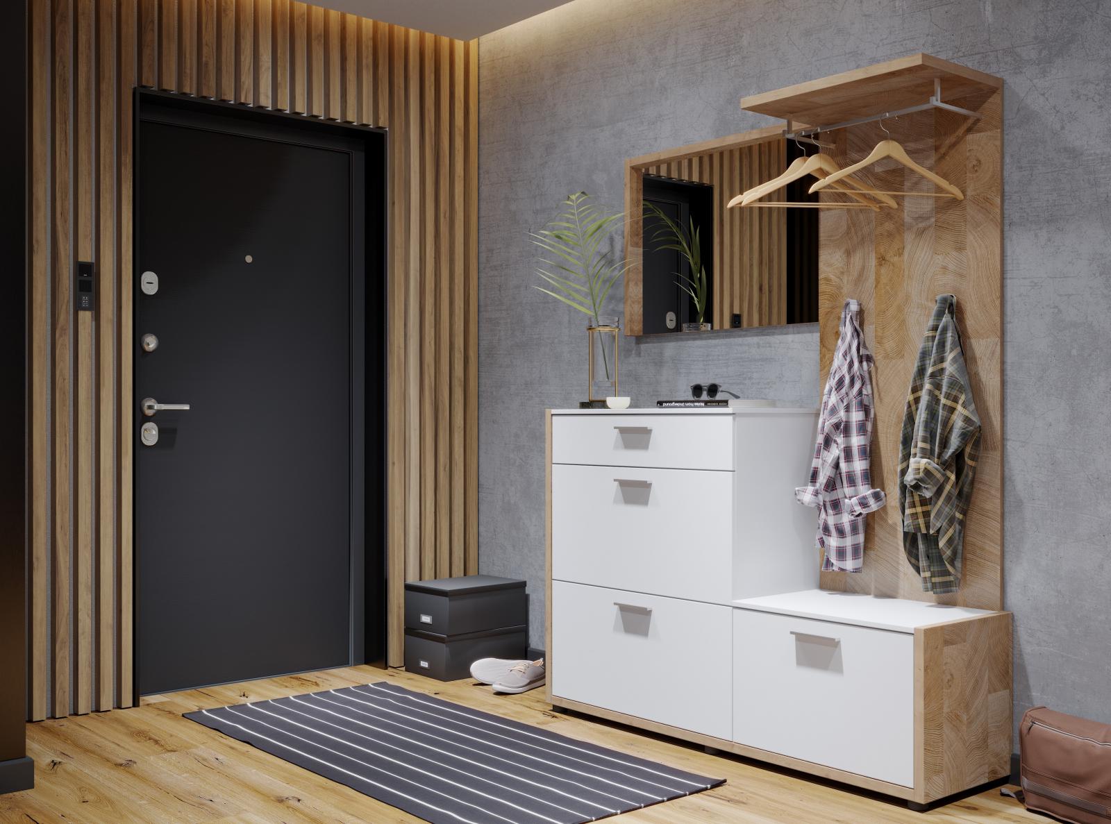 Przedpokój Nolan z lustrem - aranżacja