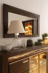 Lustro ścienne do salonu 139 cm Velvet 80 dąb czarny