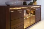 Komoda do jadalni 201cm Velvet 49 dąb czarny