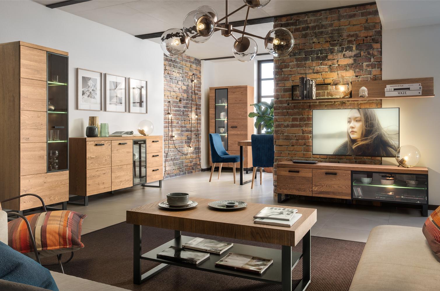 stolik kawowy w stylu loft