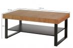 Stolik kawowy 110x60 w stylu industrialnym Pratto 41