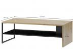 Stolik do salonu dąb artisan Lucas 41 w stylu loft