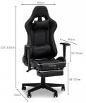 Ergonomiczne krzesło gamingowe Renton czarne