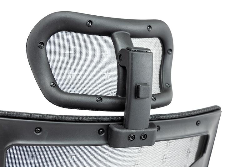 zagłówek fotela ergonomicznego - regulacja