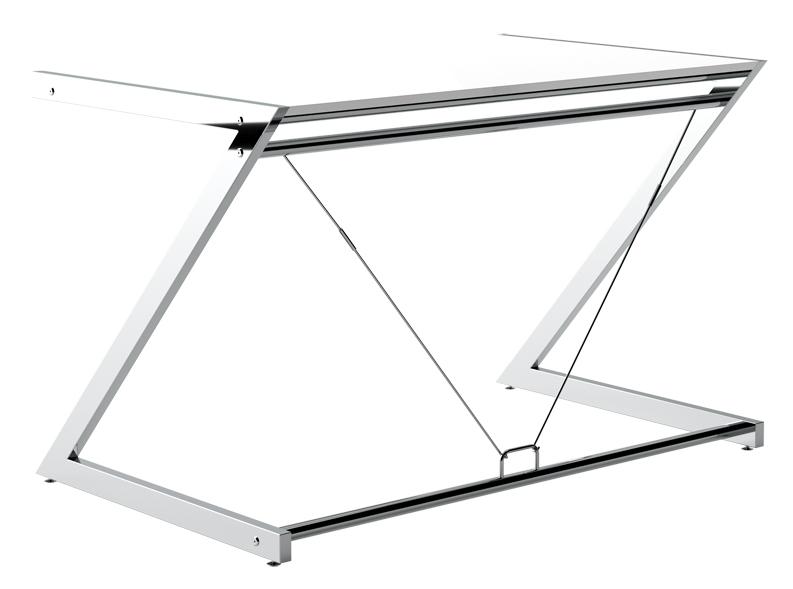 nowoczesne biurko chromowane