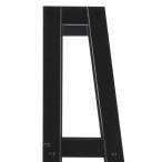 Wally wall unit wood lacquered black, shelf 5 pcs L:63 W:40 H:180 cm