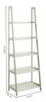 Wally wall unit wood lacquered black, shelf 5 pcs L:63 W:40 H:180 cm