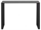 Katrine console glass/ceramic Fairbanks black, base metal powder coated rough, matt black L:110 W:40 H:76 cm