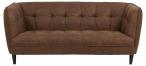 Jonna 2,5-seater sofa Preston fabric camel 24, legs rubber wood, black painted