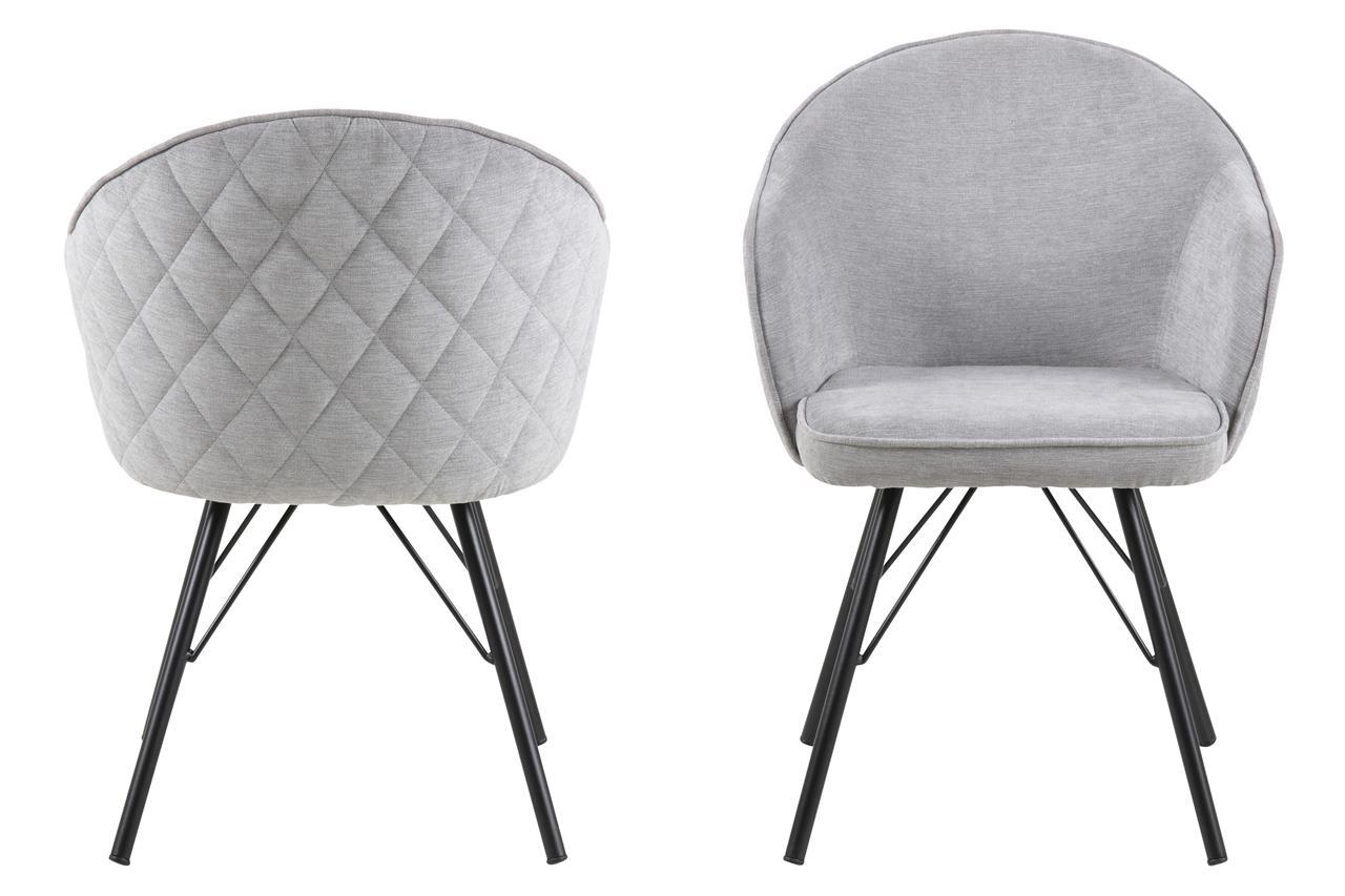 szare krzesła z efektownym pikowaniem