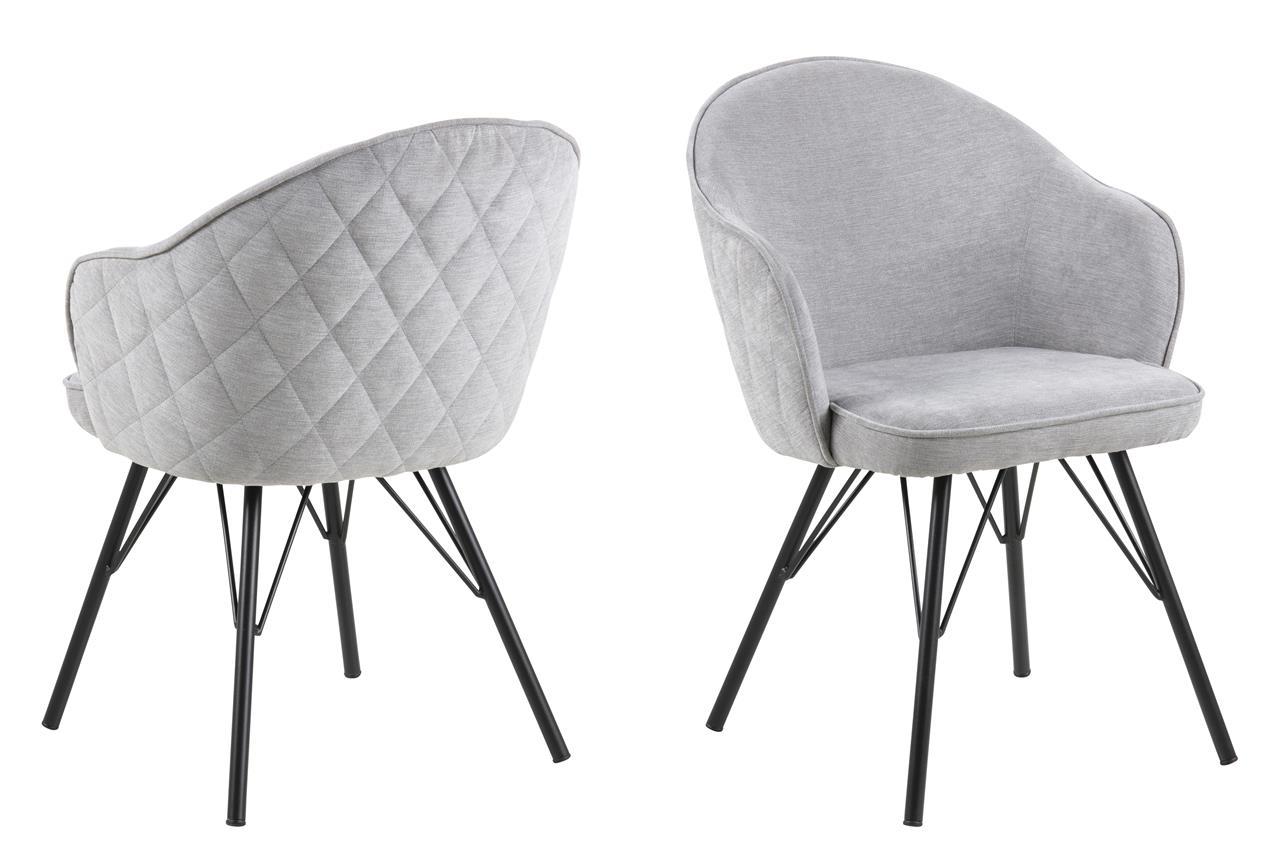 szare pikowane krzesła