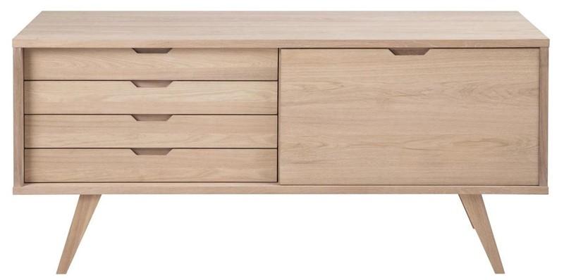 Drewniana komoda A-line z forniru dębowego