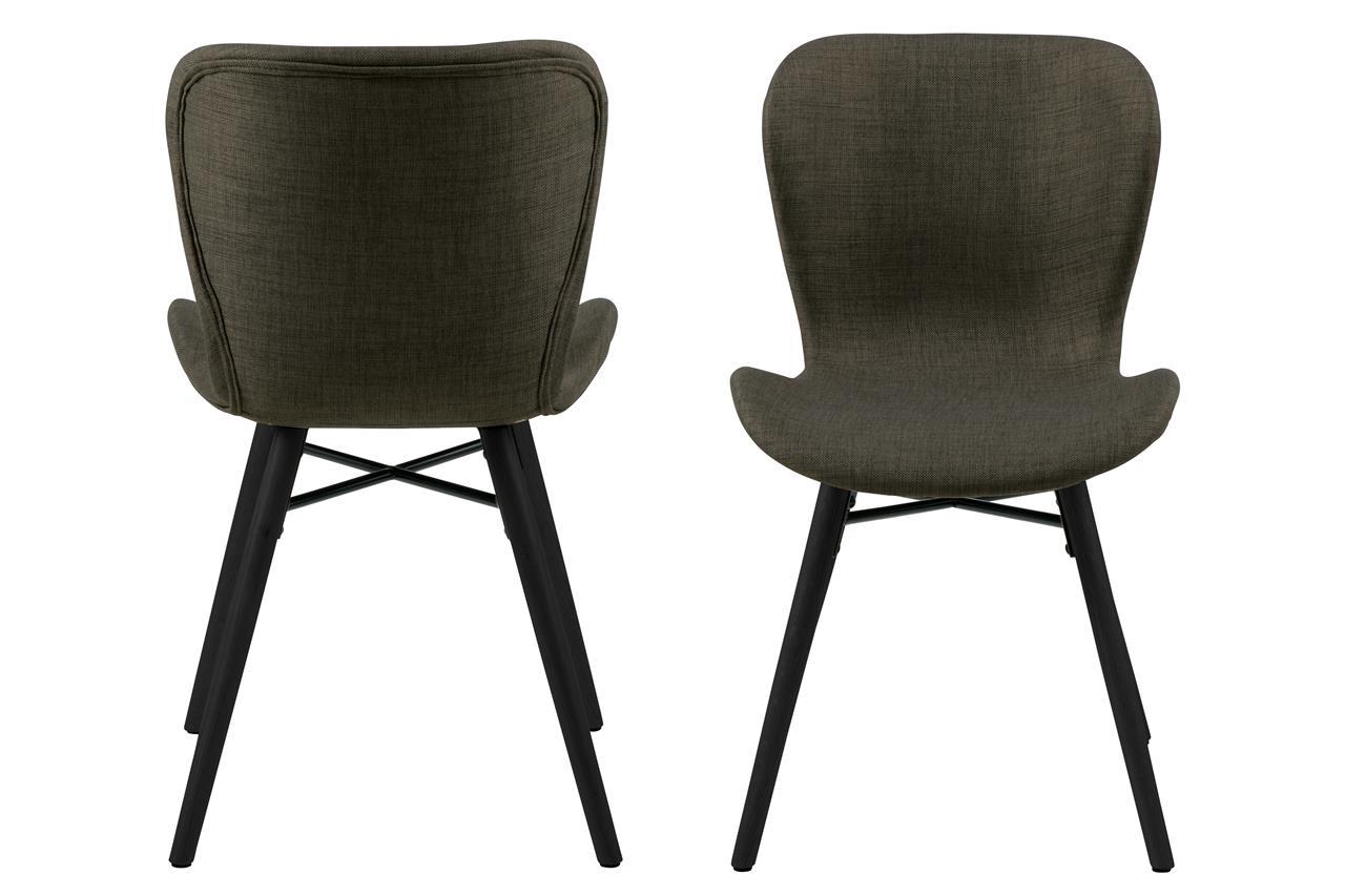 krzesło tapicerowane ciemnozielone Batilda Actona