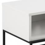 Actona szafka RTV Kobe biała 120x41x41 cm industrialna