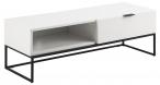 Actona szafka RTV Kobe biała 120x41x41 cm industrialna