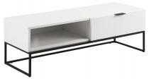 Actona szafka RTV Kobe biała 120x41x41 cm industrialna