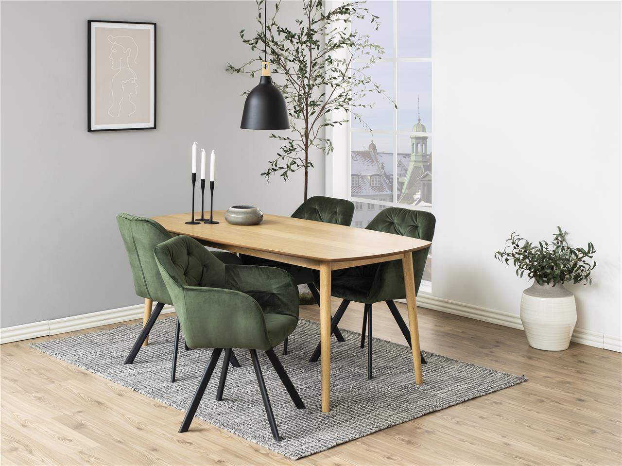 krzesła ciemnozielone