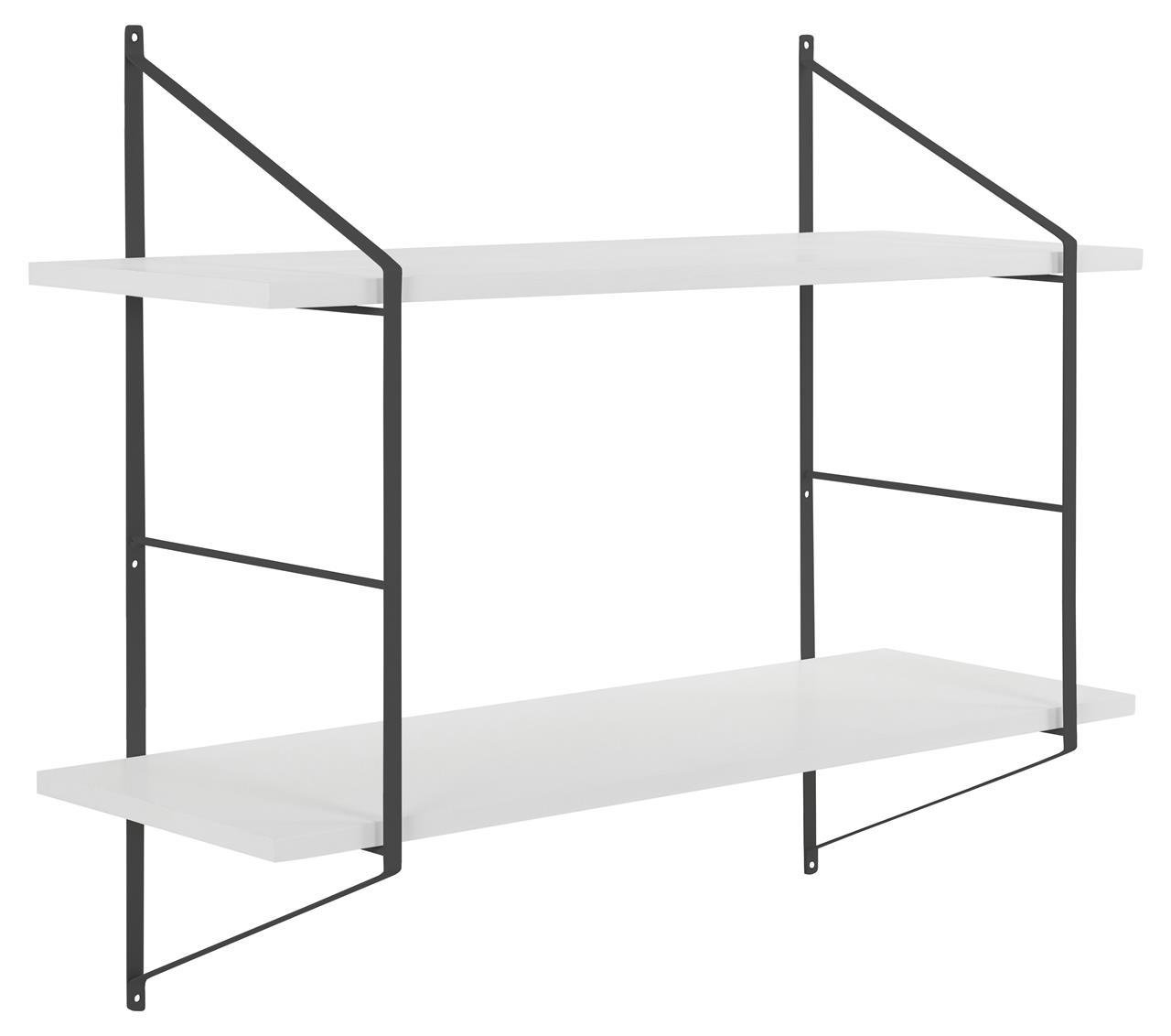 Białe półki wiszące na ścianę