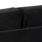 Czarna sofa Leknes Actona elegnacka welurowa
