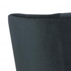 Actona Biloxi trzyosobowa sofa glamour granatowa elegancka