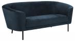 Actona Biloxi trzyosobowa sofa glamour granatowa elegancka