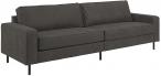 Ciemnoszara sofa na nóżkach Jesolo 3 osobowa