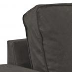 Ciemnoszara sofa na nóżkach Jesolo 3 osobowa