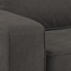 Ciemnoszara sofa na nóżkach Jesolo 3 osobowa