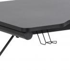 Actona biurko gamingowe Trooper 100x60 cm czarne
