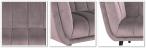 Actona sofa do salonu welurowa trzyosobowa 220 cm brudny róż