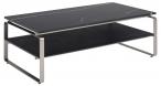 Actona stolik kawowy Treeni 130x72 cm czarny blat marmur