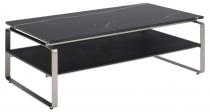 Actona stolik kawowy Treeni 130x72 cm czarny blat marmur