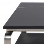 Actona stolik kawowy Treeni 130x72 cm czarny blat marmur