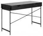 Biurko Angus czarne industrialne 110x50 cm