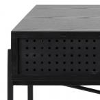 Biurko Angus czarne industrialne 110x50 cm
