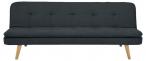 Orvieto sofa bed Lake fabric dark grey A13, legs rubber wood, lacquered